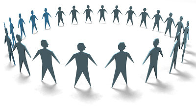 people in circle